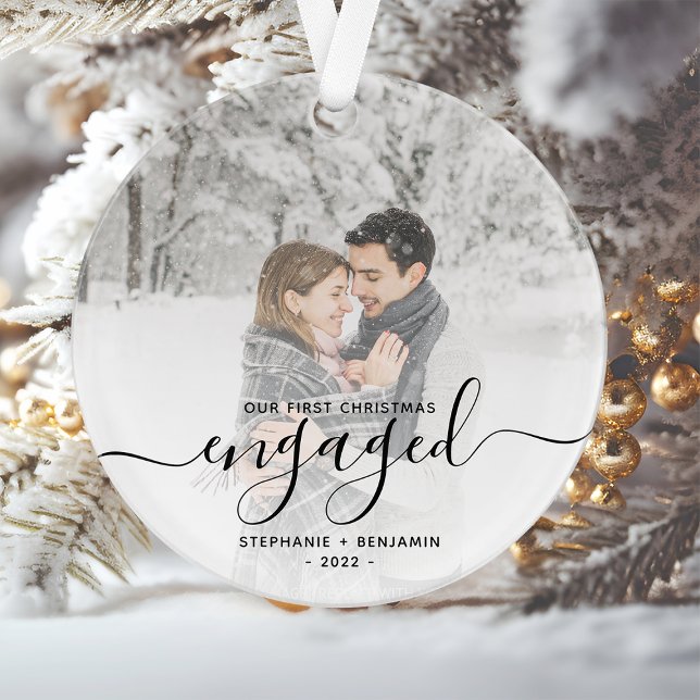 Adorno Foto personalizado Primer guión negro de Navidad c (Subido por el creador)