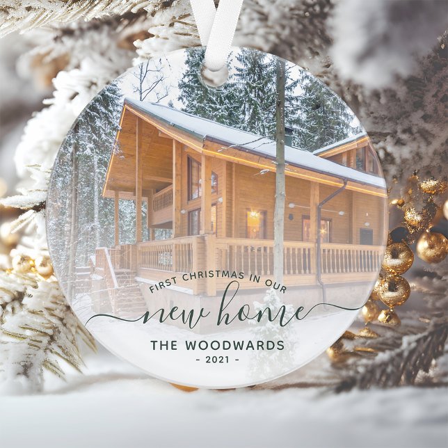 Adorno Foto personalizado Primera Navidad Nueva escritura (Subido por el creador)