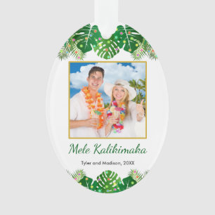 Adorno Foto tropical hawaiana del navidad de Mele