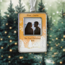 Fotografía de Casas Snowy de Invierno Gold Wonderl