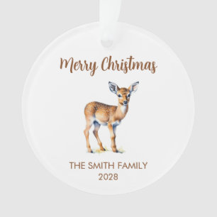 Adorno Fotos de la familia de los ciervos de la acuarela