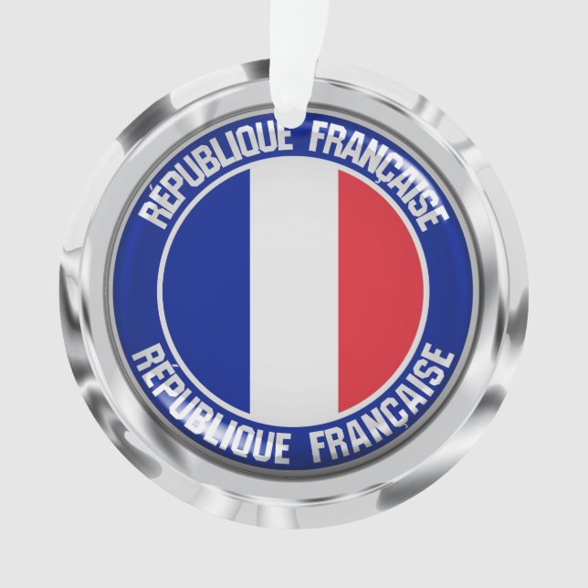 Adorno Francia redonda Emblem (Anverso)