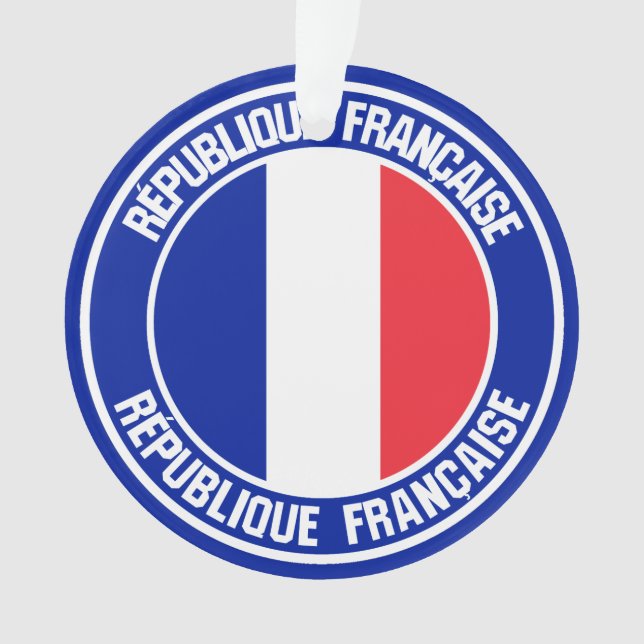 Adorno Francia redonda Emblem (Anverso)