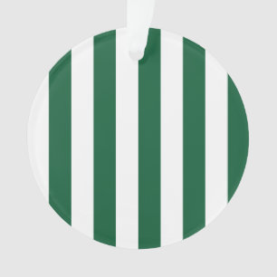 Adorno Frasco clásico de época franjas verde y blanca