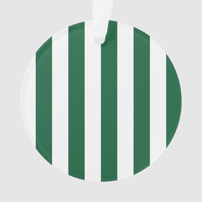 Adorno Frasco clásico de época franjas verde y blanca (Anverso)