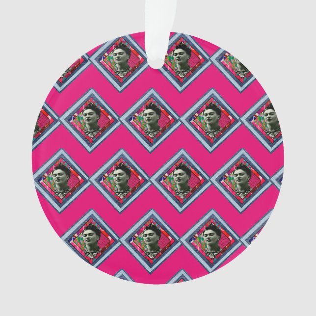 Adorno Frida Kahlo Retro Denim Diamond (Anverso)
