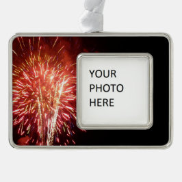 Adorno Fuegos artificiales rojos, blancos y azules II Pat