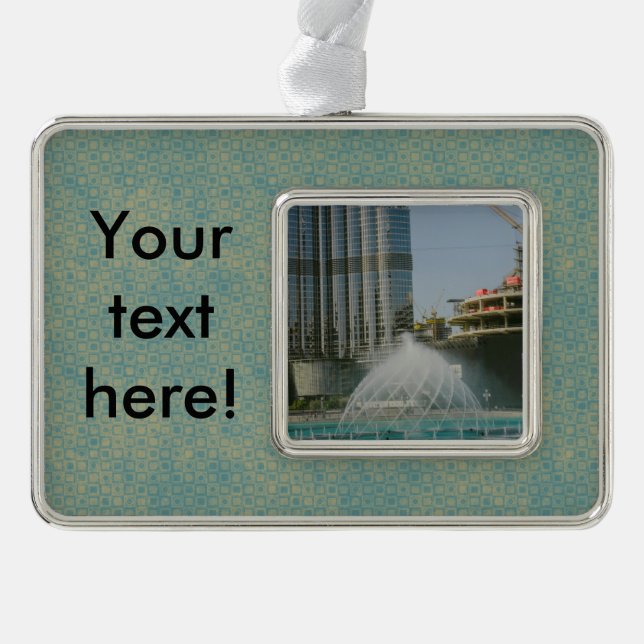 Adorno Fuente de la alameda de Dubai (Anverso)