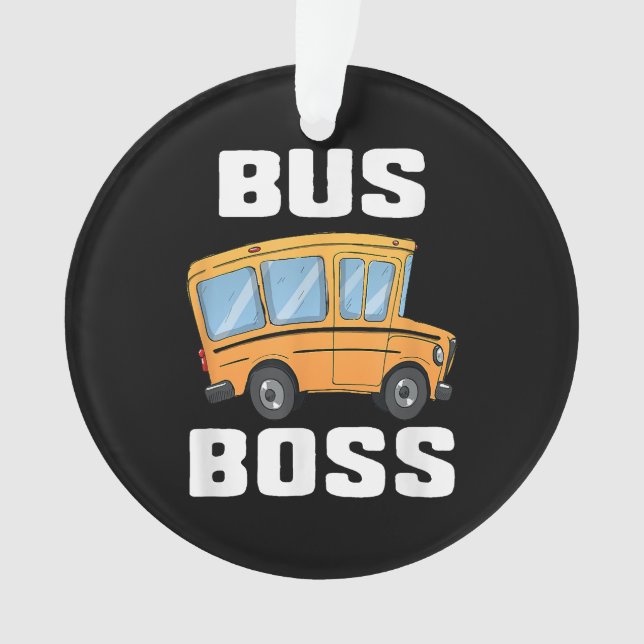Adorno Funny Bus Boss School Bus Driver (Anverso)
