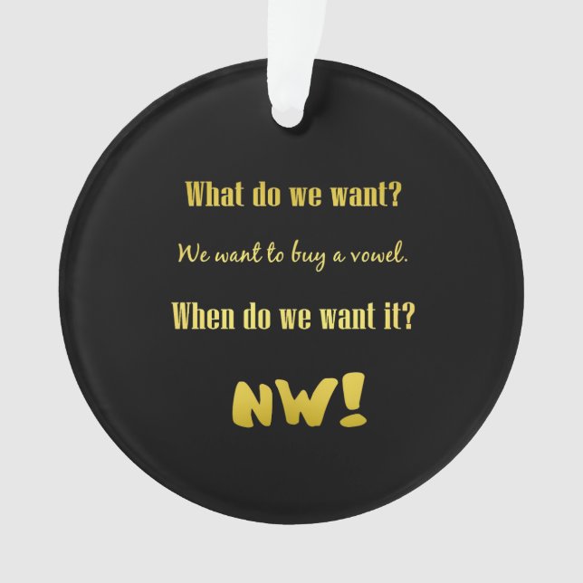 Adorno Funny Buy a Vowel — Now! (Anverso)