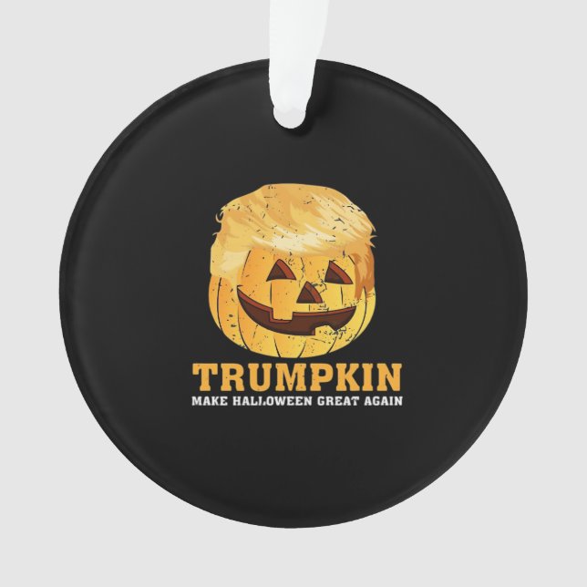 Adorno Funny Calabaza Trumpkin Halloween (Anverso)
