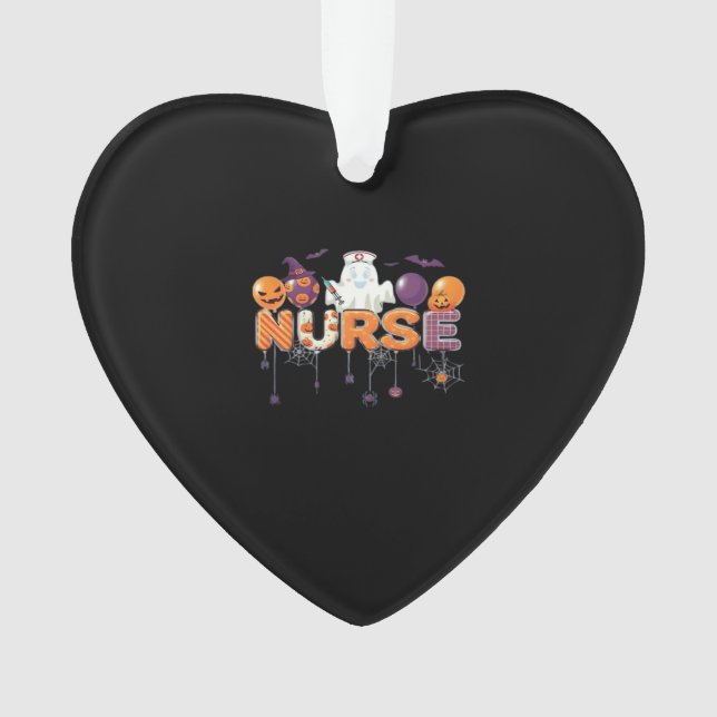 Adorno funny cartoon ghost nurse - Hot Nurse Halloween Ou (Anverso)