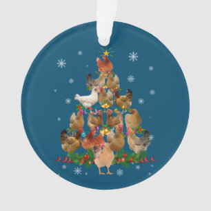 Adorno Funny Chicken Christmas Tree Pet Chicken Lover