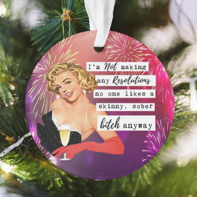 Adorno Funny Christmas Ornament Retro Best Friend NYE (Subido por el creador)