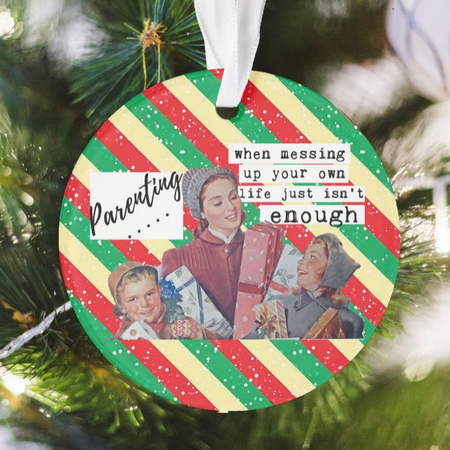Adorno Funny Christmas Ornament Retro Best Friend Parent (Subido por el creador)