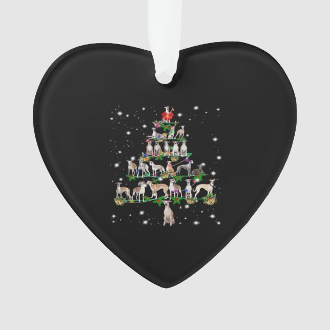 Adorno Funny Christmas Whippet Dog Lovers Gift Essential  (Anverso)