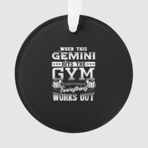 Adorno Funny Gemini Gym Workout Design