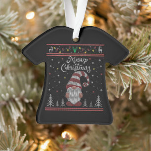 Adorno Funny Gnome Merry Christmas
