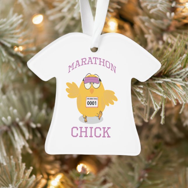 Adorno Funny Marathon Chick (Árbol)