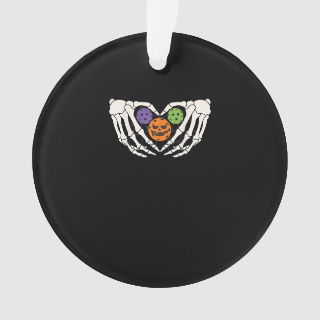 Adorno Funny Pickle Halloween Skeleton manos Pumpki del c (Anverso)