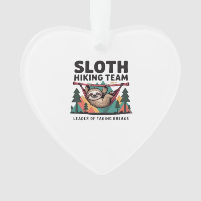 Adorno Funny Sloth Hiking - This funny sloth hiking gift  (Anverso)