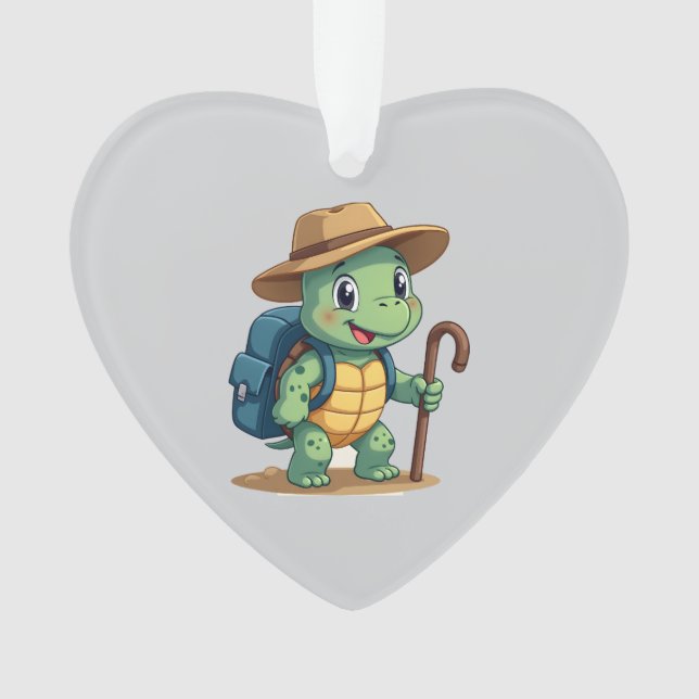 Adorno Funny Turtle Hiking Graphic Camping Lover Adventur (Anverso)