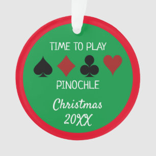 Adorno FunTime para jugar a los Navidades de Pinochle