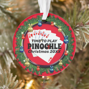 Adorno FunTime para jugar a los Navidades de Pinochle