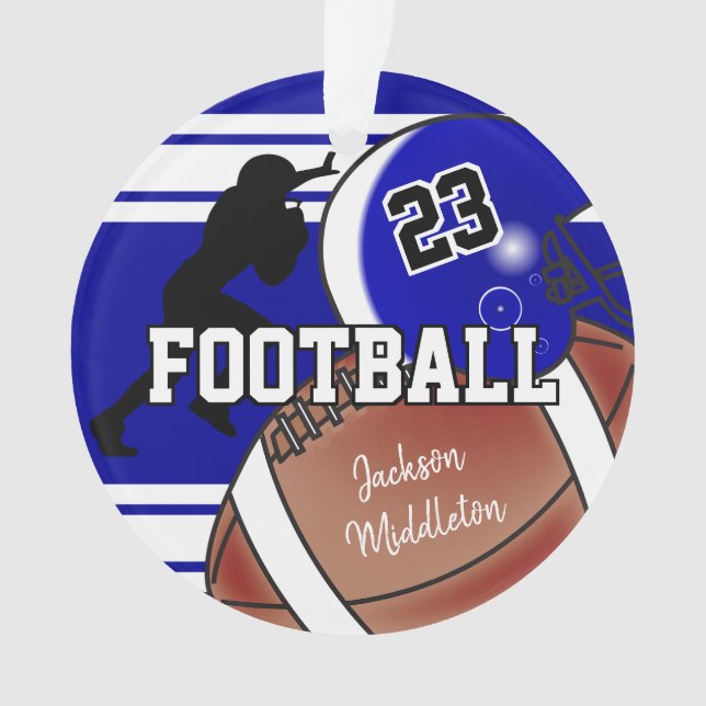 Adorno Fútbol blanco y azul de la Marina (Anverso)