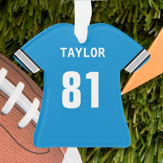 Adorno Fútbol Blue Silver y Black Jersey Personalizado (Subido por el creador)