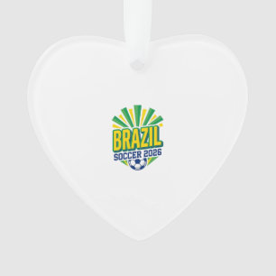 Adorno Fútbol Brasil 2026 Fútbol Negrita Tipografía País 