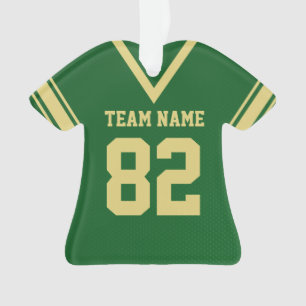 Adorno Fútbol Jersey Green Gold Uniform con foto