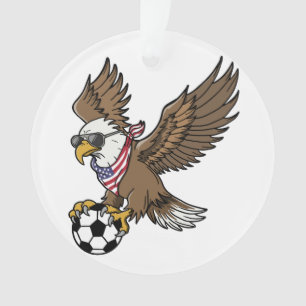 Adorno Gafas de sol águila de fútbol americano frescas vi