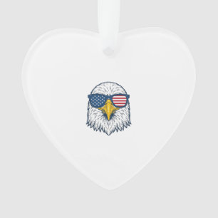 Adorno Gafas de sol águila patriótica diseño vectorial vi