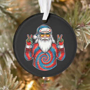 Adorno Gafas de sol con signo de paz de Santa Claus con t