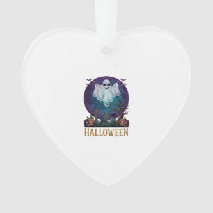 Adorno Gafas de sol de fantasma de Halloween Luna púrpura