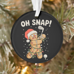 Adorno Galleta de jengibre de Navidad Oh Snap Golf Golfis