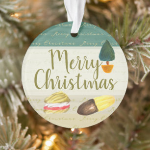 Adorno Galletas Rústicas Acogedoras Navidad Acrílico