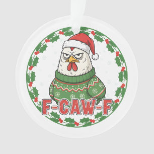 Adorno Gallo Divertido y Extraño F-CAW-F Fiesta FCawF