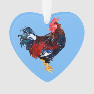 Adorno gallo galliforme macho