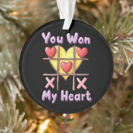 Adorno Ganaste mi corazón romántico y bonito día de San V