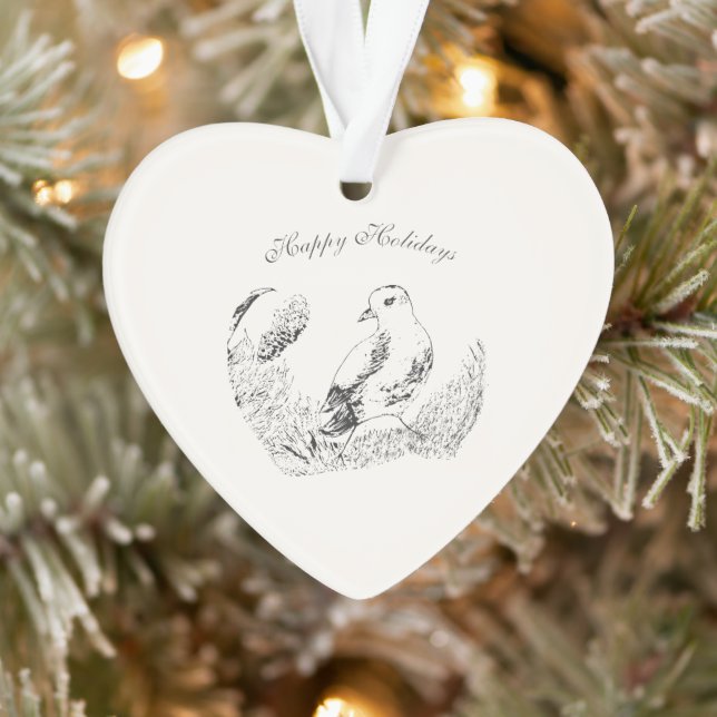 Adorno Garden Bird & Flower - Vintage Winter Holidays (Árbol)