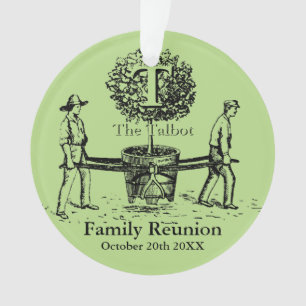 Adorno Gardeners Family Reunion ornamet Custom Nombre