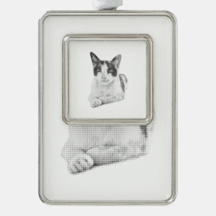 Adorno Gato Calico Cómic Semitono