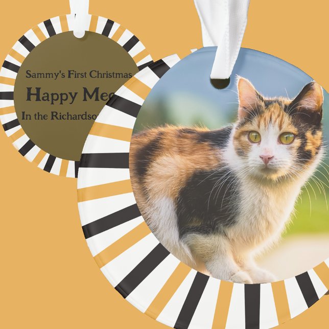 Adorno Gato Calico Primera Navidad (Subido por el creador)