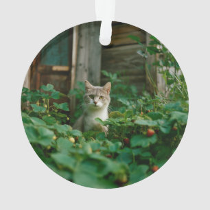 Adorno Gato de la familia Recuerdo Foto 2 caras