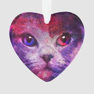 Adorno Gato de la Galaxia Púrpura