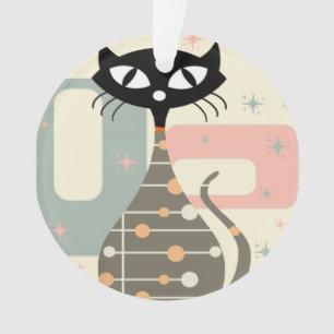 Adorno Gato de mediados del siglo