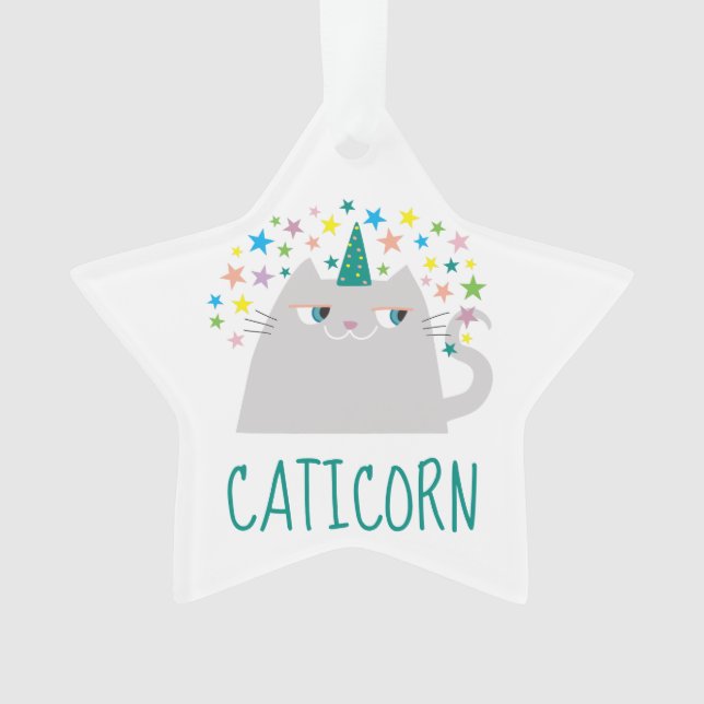 Adorno Gato de unicornio (Anverso)