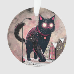 Adorno Gato de Yule de Navidad islandés